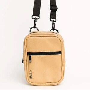 Leather Brixley Crossbody Sling Bag - Dune